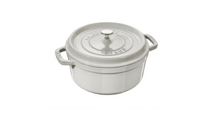 STAUB COCOTTE 24 CM WHITE TRUFFLE