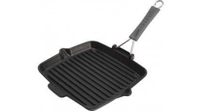 STAUB VIERKANTE GRILL 24X24CM ZWART