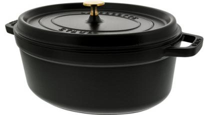 STAUB COCOTTE OVAAL 31CM ZWART