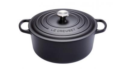 LE CREUSET BRAAD/STOOFPOT 26CM MAT ZWART