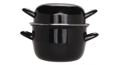 COSY&#x26;TRENDY MOSSELPOT 18CM ZWART 1.2KG