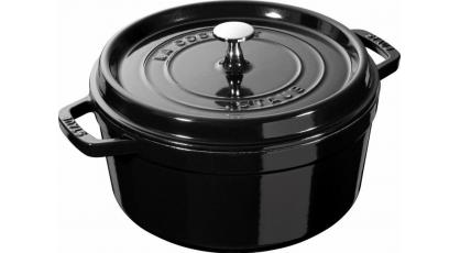 STAUB COCOTTE 28CM SHINY BLACK