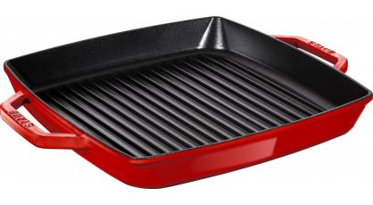 STAUB GRILL 28X28CM KERSENROOD