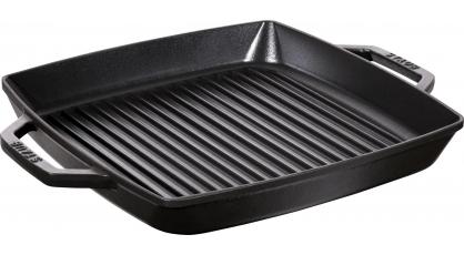 STAUB GRILLPAN 2 GREPEN 33X33 ZWART