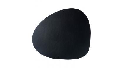 FINESSE PLACEMAT LEDER PEBBLE CHARCOAL