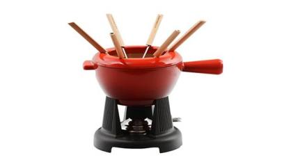 LE CREUSET FONDUESET ROOD