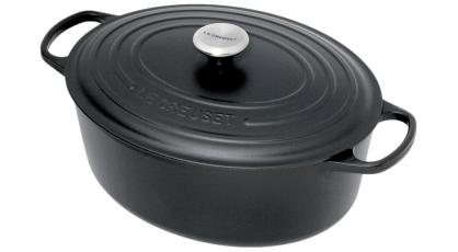 LE CREUSET BRAAD/STOOFPOT 33CM ZWART