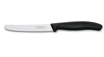 VICTORINOX TAFELMES 11CM ZWART SWISS CL