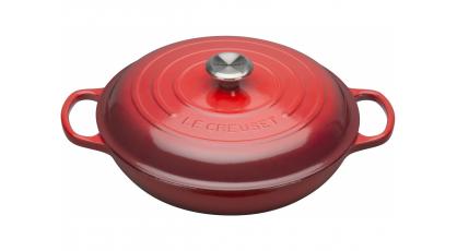 LE CREUSET CAMPAGNARD 30 CM ROOD