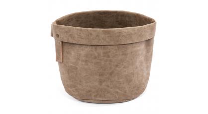 BROODMANDJE LEDERLOOK BEIGE 20 CM