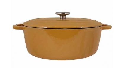 FONTESTIC KOOKPOT OVAAL 31 CM AMBER GOLD