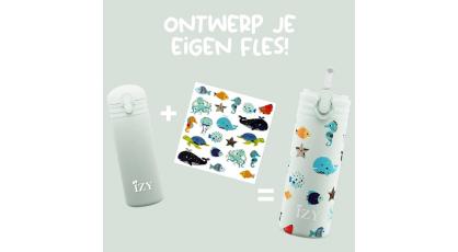 IZY KIDS DRINKFLES GROEN SEALIFE 350ML