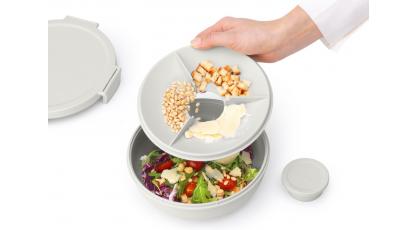 BRABANTIA MAKE&#x26;TAKE SALADE LUNCHKOM GRIJ