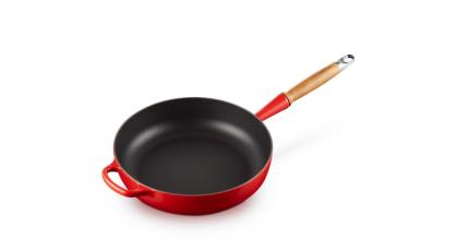 LE CREUSET HAPJESPAN GIETIJZER 28CM ROOD