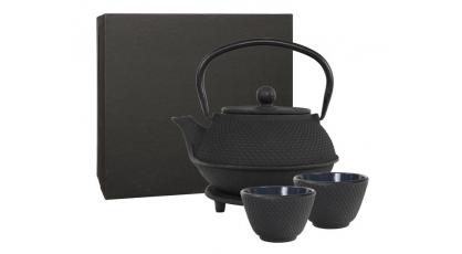 ARARE THEEPOT SET 4-DELIG ZWART 0.85L