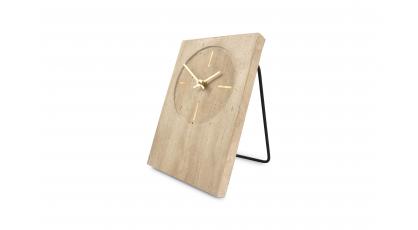 S&#x26;P TAFELKLOK ZONE TRAVERTIJN BEIGE 23CM