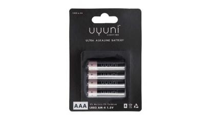 UYUNI BATTERIJ AAA 1.5V 1000MAH 4 STUKS