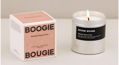 BOOGIE BOUGIE KAARS DAMASK ROSE-OUD