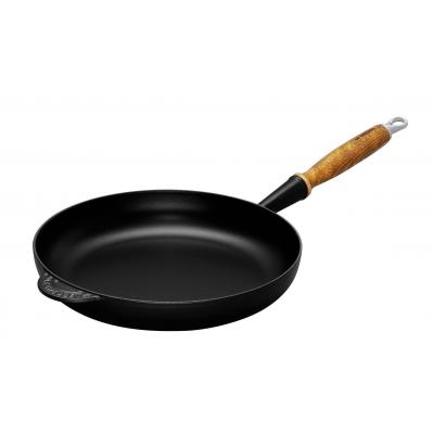 LE CREUSET BRAADPAN GIETIJZER 24CM ZWART