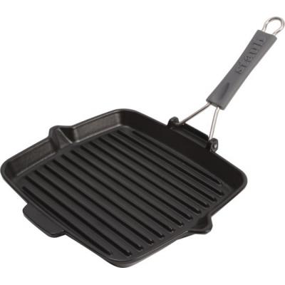 STAUB VIERKANTE GRILL 24X24CM ZWART