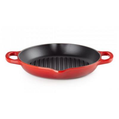 LE CREUSET GRILL GIETIJZER 25CM ROOD