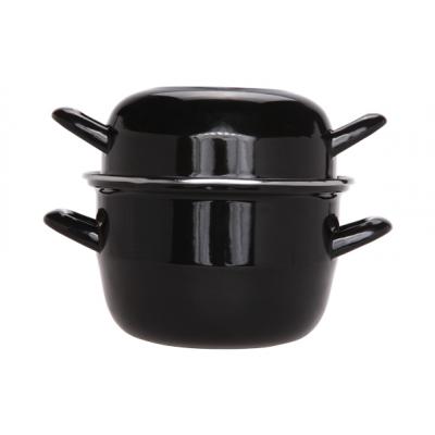 COSY&#x26;TRENDY MOSSELPOT 18CM ZWART 1.2KG