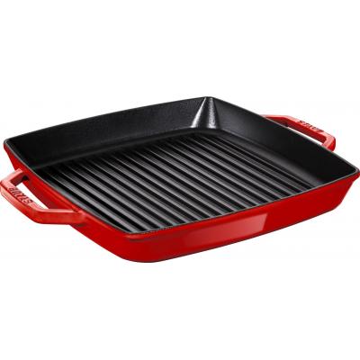 STAUB GRILL 28X28CM KERSENROOD