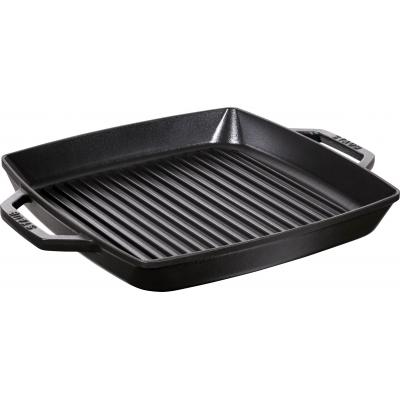 STAUB GRILLPAN 2 GREPEN 33X33 ZWART