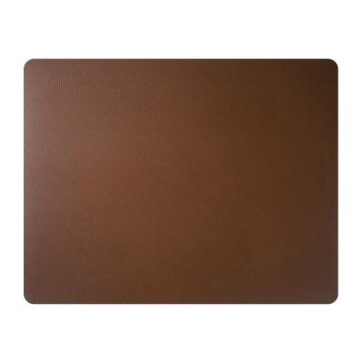 FINESSE PLACEMAT LEDER RECHTHOEK COGNAC