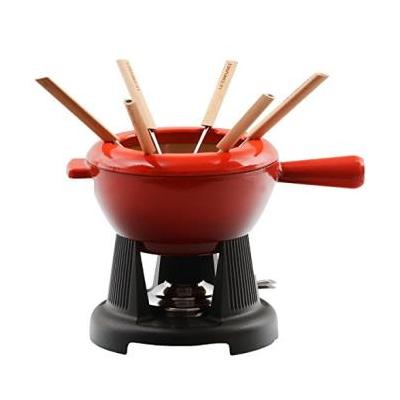 LE CREUSET FONDUESET ROOD