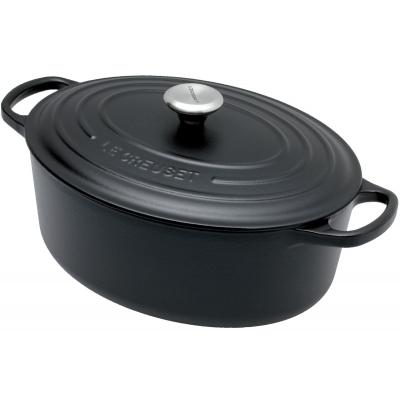 LE CREUSET BRAAD/STOOFPOT 27CM ZWART