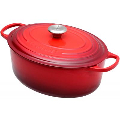 LE CREUSET BRAAD/STOOFPOT 31CM ROOD