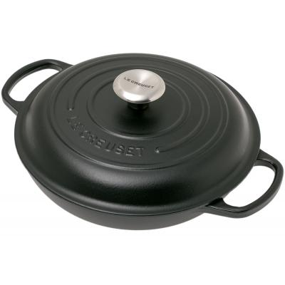 LE CREUSET CAMPAGNARD 30 CM ZWART