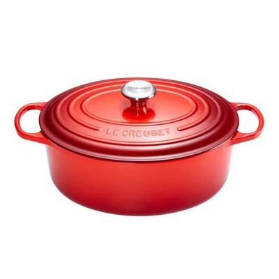 LE CREUSET BRAAD/STOOFPOT OVAAL 29CM ROO