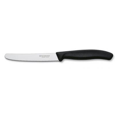 VICTORINOX TAFELMES 11CM ZWART SWISS CL