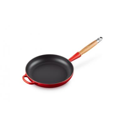 LE CREUSET BRAADPAN GIETIJZER 24CM ROOD