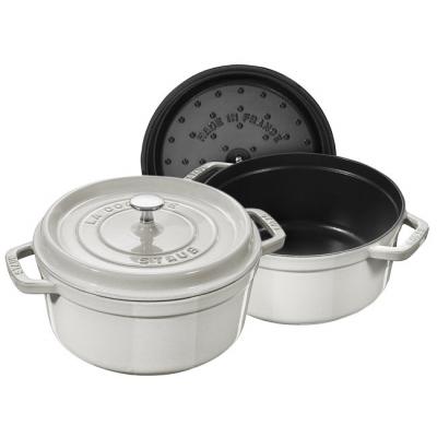 STAUB COCOTTE 28 CM WHITE TRUFFLE