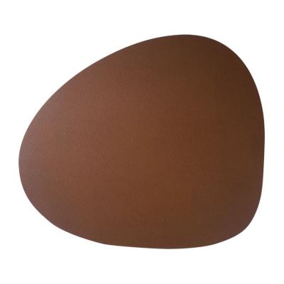 FINESSE PLACEMAT LEDER PEBBLE COGNAC