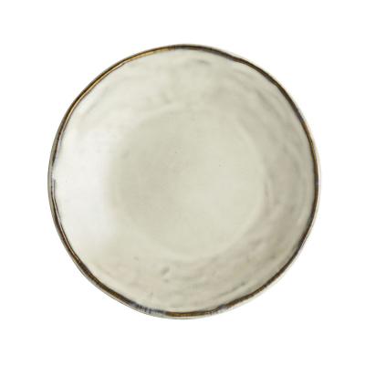 DUTCH ROSE ORGANIC PLAT BORD 17CM CREME