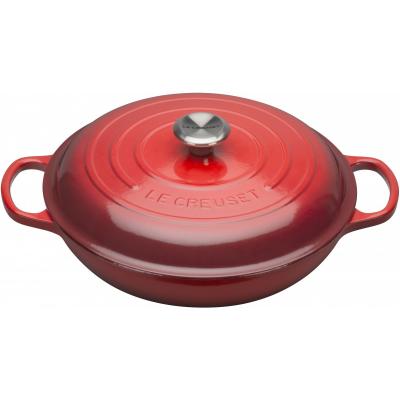 LE CREUSET CAMPAGNARD 30 CM ROOD