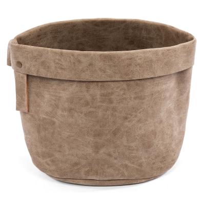 BROODMANDJE LEDERLOOK BEIGE 20 CM