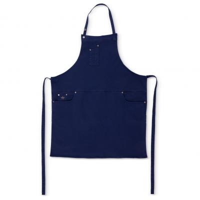 APRON SCHORT COMFORT FIT DONKER BLAUW