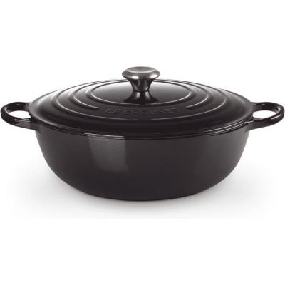 LE CREUSET SIGNATURE MARMITE ZWART 24CM