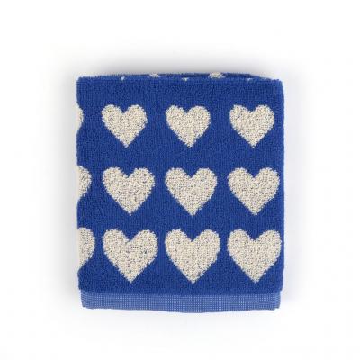 BUNZLAU CASTLE HANDDOEK SPONS HART BLAUW