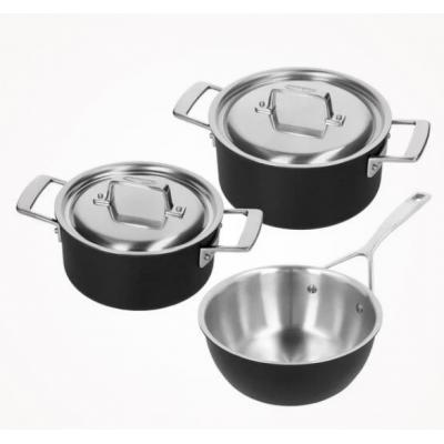 DEMEYERE BLACK 5 KOOKPOTTEN SET 3-DELIG