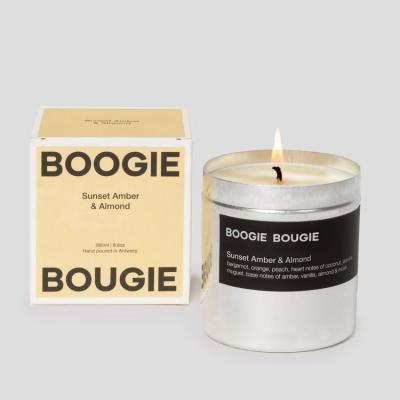 BOOGIE BOUGIE KAARS SUNSET AMBER-ALMOND